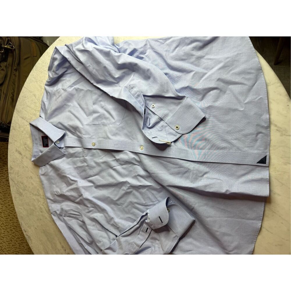 Untuckit Men's Short Sleeve Button Front Shirt Size XXXL Blue